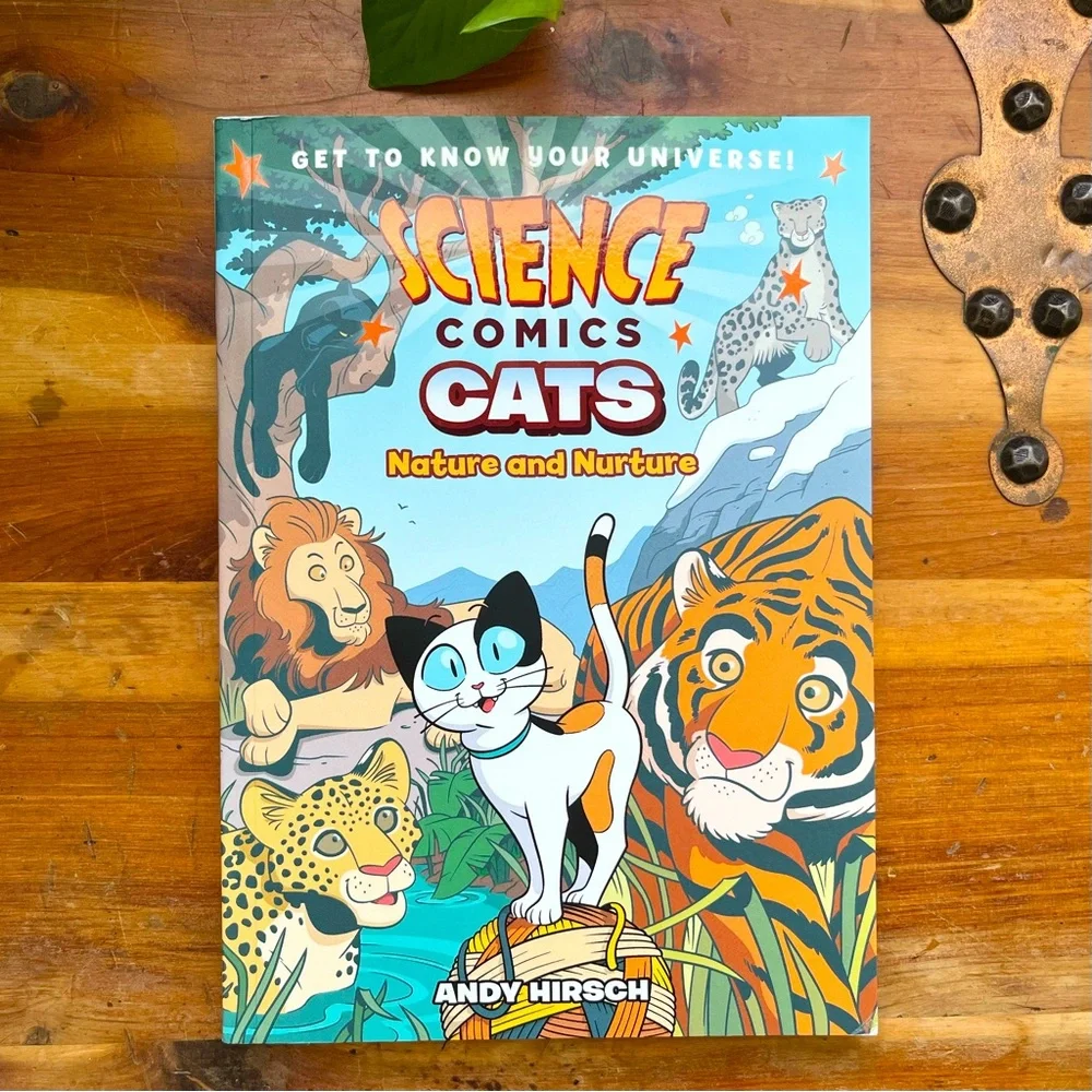 💝 FREE 🦋 5/$25 BUNDLE • Science Comics Cats: Nature + Nuture Graphic Novel - Picture 1 of 4